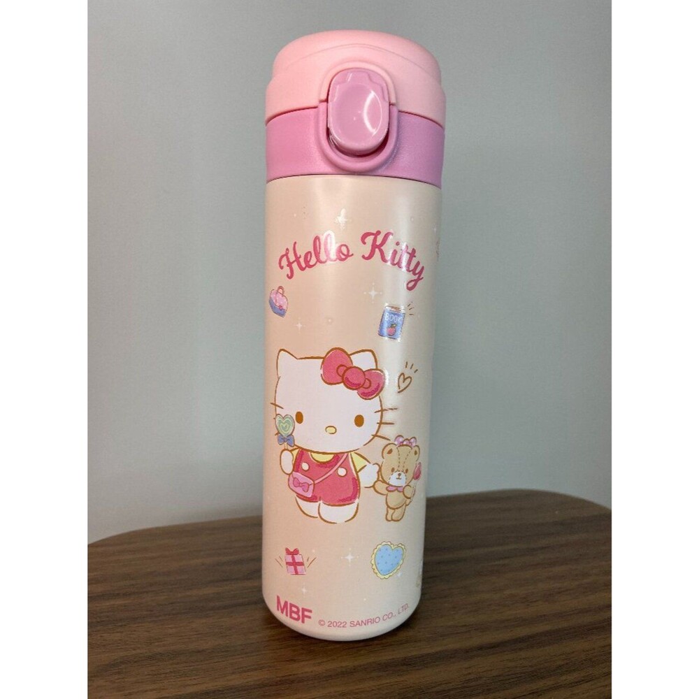 Sanrio Hello Kitty Stainless Steel Insulated Water Bottle 420ml Pink Japan 2022